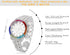 Halukakah Multicolor Diamonds Gold Watch Iced Out,Men's 18K Real Gold/Rose Gold/Platinum White Gold Plated 40MM Width White Dial Quartz Wristband ...