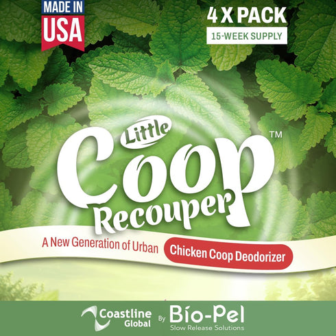 Little Coop Recouper | a New Generation Of Urban Chicken Coop Deodorizer | Unique Formula for Slow Release | Natural Fresh Scent | Up to 15 Weeks ...