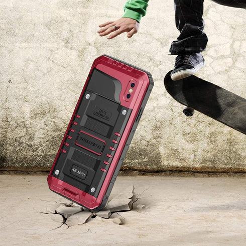 seacosmo for iPhone Xs Max Waterproof Case, Military Grade 360 Full Body Protective Rugged Heavy Duty Case Shockproof Drop Resistant Defender for ...