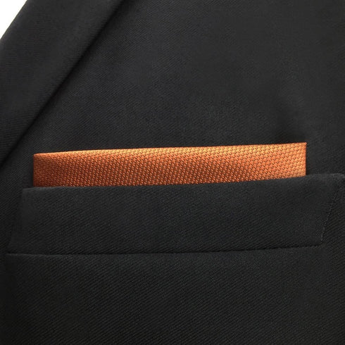 S&W SHLAX&WING Neckties for Men Wedding Tie and Cufflinks Orange Pumpkin Extra Long Matching Pocket Square...
