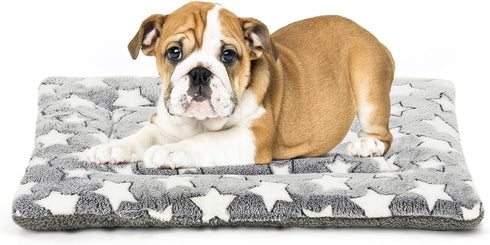 Dog Bed Mat, Reversible Dog Crate Pad for Medium Small Dogs, Portable and Soft Pet Bed Mat, Machine Washable Pet Bed Pad for 24-inch Kennel...