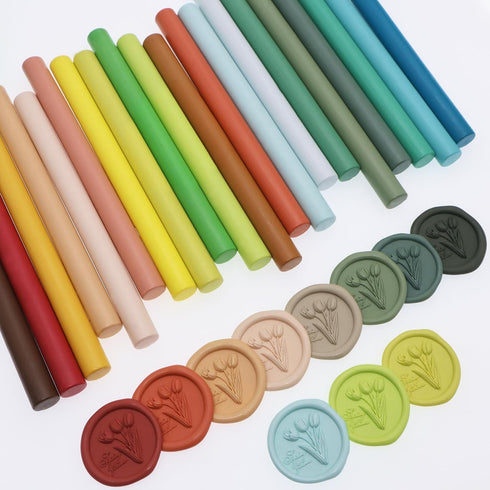 Wax Seal Sticks 10 Pcs? Sealing Wax Sticks Use with Glue Gun Wax Sticks for Stamp Seals Seal Wax Seal Stamps?Make Letters Wedding Invitations Lnvi...