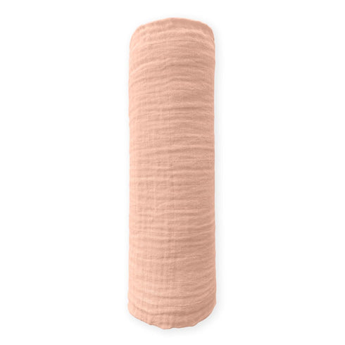 SwaddleDesigns Cotton Muslin Swaddle Blanket, Receiving Blanket for Baby Boys & Girls, Best Shower Gift, 46x46 inches, Peach Blush...