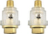 CHENJIN 2PCS Mini Automatic Grease Filler 1/4 NPT Air Compressor Oil Lubricator Iron Plated Copper Pneumatic Tools Internal Parts with Screws...