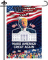 Trump Yard Sign, 45x30cm / 18x12 Feet 2024 Voted for Trump Flag Mpaign Signs Support Trump Decoration for Outdoor Lawn Garden Patio...