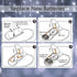 6 Pack Fairy Lights Battery Operated Mini String Lights with Timer 2PCS Remote 6.5ft 20LED Cool White Firefly Lights Waterproof Silver Wire Twinkl...