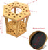 Rotating Paint Brush Holder 25 Holes Bamboo Display Drying Stand Artist Paint Brush Organizer Watercolor Brush Stand Rack Paint Brush Storage Art ...