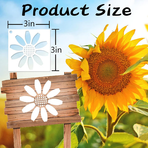 100 Pieces Stencil for Painting,3 Inch Flower Stencils DIY Craft Animal Reusable Template Paint Stencils for Painting on Wood, Crafts, Wall Home D...