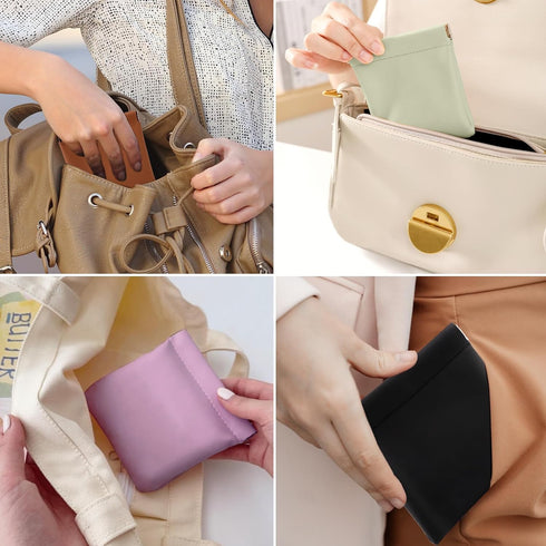 BUSOHA 6 PCS Small Makeup Bag for Purse, Mini Portable Cosmetic Bags for Women, Coin Purse Lipstick Cosmetic Accessories Organizer, Small Travel K...
