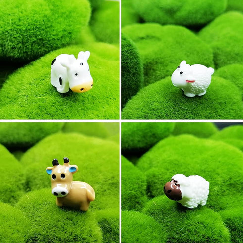 40 Pcs Mini Animals Miniature Resin Sheeps and Cows,Fairy Garden Moss Landscape Ornaments for Outdoor Decoration,Home Décor …...