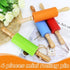 4 Pack Mini Rolling Pin for Kids, 9 Inch Wooden Handle Rolling Pin Non-Stick Silicone Rolling Pins for Children Cake Baking...