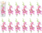ARDUX (12 Pieces) Artificial Flowers for Floating Candles Mini Artificial Orchid Flower Vase Fillers for Wedding Dinning Table Party Home Bar Rest...