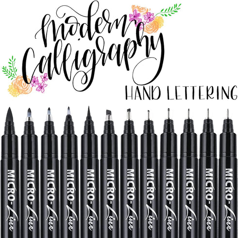 Dyvicl Hand Lettering Pens, Calligraphy Brush Pens Art Markers for Beginners Writing, Sketching, Drawing, Illustration, Scrapbooking, Journaling, ...