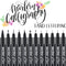 Dyvicl Hand Lettering Pens, Calligraphy Brush Pens Art Markers for Beginners Writing, Sketching, Drawing, Illustration, Scrapbooking, Journaling, ...