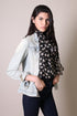 Women's Cute Meow Cat Print Scarf, Black, Silky Soft, Sheer, Pretty, Cat Gift...