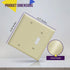 ENERLITES Combination Wall Plate (Blank Device/Toggle Switch), Standard Size 2-Gang, Polycarbonate Thermoplastic, Ivory 880111-I...