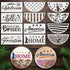 12pcs Independence Day Welcome Stencil for Painting on Wood 4th of July Half Round Stencils 12inch Free Combination America Flag Freedom Star Sten...