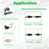 20Pcs Female 12V DC Power Connector 5.5mm x 2.1mm,20 x Female Power Jack Plug Barrel Adapter,DC Power Connector for Led Light Strip CCTV Security ...