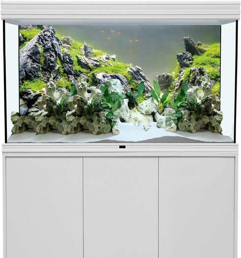 AWERT 36x24 inches Stone Fish Tank Background Aquatic Plant River Bed & Lake Aquarium Background Seaweed Aquarium Vinyl Background...