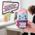 Funny Positive Ice Lolly, Crochet Ice Cream Cute Knitted ICY Pole Toy with Encouraging Card Smiling Emotional Support Potato Doll Handmade Positiv...