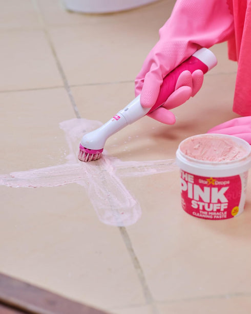 Stardrops - The Pink Stuff - The Miracle Scrubber Kit - 4 Cleaning Brush Heads...