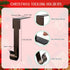 Christmas Stocking Holders for Mantle,4 Pack Adjustable Stocking Holder Non-Skid Stocking Hangers Lightweight Stocking Hooks for Fireplace Home De...