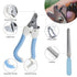 6Pcs Dog Bath Brush, Soft Silicone Pet Shampoo Massage Dispenser Grooming Shower Brush, Pet Finger Toothbrush, Nail Clippers and Nail File for Dog...