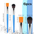 6pcs Mop Brush for Acrylic Painting, 1 Inch Oval Blending Paint Brushes for Acrylic Painting, Paint Brushes with Wooden Handle for Acrylic Paint, ...