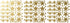 Star Wall Decals (189 Count) - Gold Star Decals for Nursery, Removable Peel and Stick, Vintage Gold...