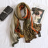 Women Animal Print Scarf Cotton-linen Feeling Shawl Wraps Scarves...