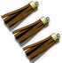 Brass Flat Leather Cord End Caps Round Tassel End Caps Barrel End Caps Bracelet Making Supplies Leather Bracelet Making Kit Silver Cord End Cap Ku...