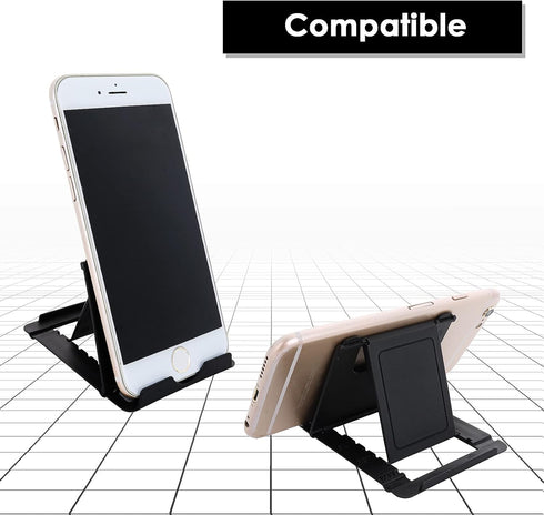 6Pcs Foldable Cell Phone Stand, Multi-Angle Pocket Phone Stand Portable Universal Desk Stand for All Mobile Smart Phone Tablet Display......
