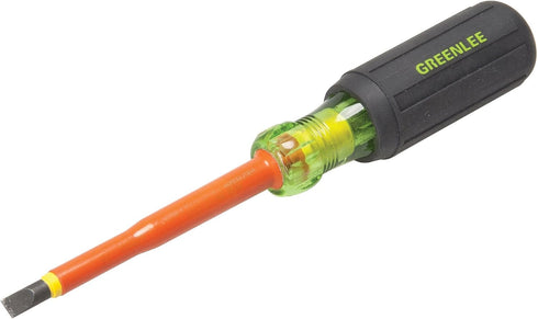 Greenlee 0153-11-INS 1/4-Inch by 4-Inch Insulated Cabinet Tip Screwdriver...