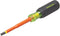 Greenlee 0153-11-INS 1/4-Inch by 4-Inch Insulated Cabinet Tip Screwdriver...