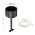 MECCANIXITY E26/E27 Socket Ring Removal Tool T Type with Lamp Shade Socket Rings for Medium Base, Light Replacing Accessories, White Pack of 5...