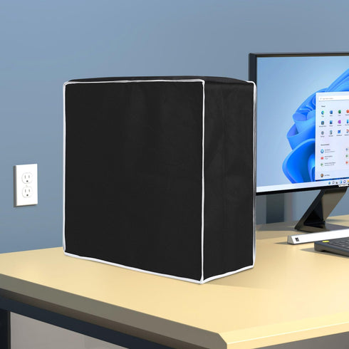 PC Computer CPU Host Dust Cover, Waterproof Desktop Mid-Tower Case Protector, Computer Host Dust Cover Desktop PC CPU Full Case with Zipper, CPU T...
