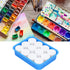 12 Pcs Painting Cups with Storage Box No Spill Paint Cups Washable Paint Mix Cups Kids Painting Tools for Watercolor Tempera Home School...