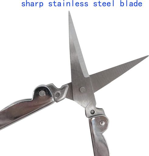 12pcs Stainless Steel Folding Pocket Portable Foldable Mini Travel Scissors Small Scissors Paper Thread Snips Craft Cutter Pointy Sewing Yarn Cutt...