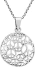 AeraVida Iconic Retro Multi Peace Symbol Sign Round .925 Sterling Silver Pendant Necklace...