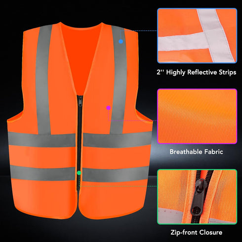 3-Pack Safety Vest For Women Men...