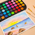Artecho Watercolor Paint Set 48 Colors with 3 Paint Brushes, Water Color Paints Sets, Washable Water Colors...