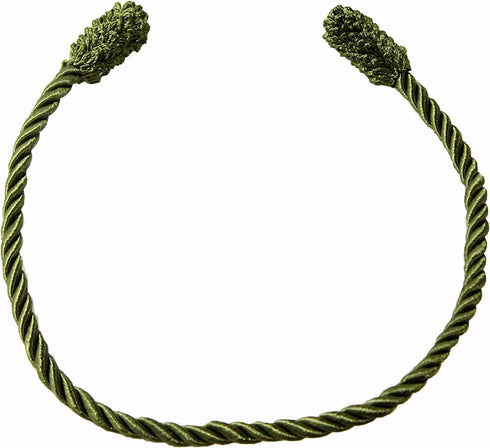 Haute Decor Decorative Twist Ties, 6 Pack, 16 inches (Olive Green) - Hang Garland, Lights, and Decorations with Style - Strong Inner Wire...