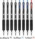 Signo 207 Retractable Gel Pens by Uni, Medium 0.7mm, Includes 4 Black, 3 Blue, 1 Red...