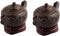 SUNYIK Teapot Statue Carved Figurine Decor Home Guardian Pack of 2...