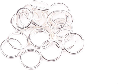 YAKA 1200pcs 8mm Silver Plated Iron Open Jump Rings Connectors Bulk for DIY Craft Earring Necklace Bracelet Pendant Choker Jewelry Making Findings...