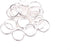 YAKA 1200pcs 8mm Silver Plated Iron Open Jump Rings Connectors Bulk for DIY Craft Earring Necklace Bracelet Pendant Choker Jewelry Making Findings...