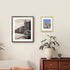 FrameWorks 2-Pack 1 3/8" Thick Black Wooden Shadow Box Picture Frames 4” x 6” with Removable White Mat to 3.5" x 5" Photo...