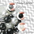 Stiesy 50 Pcs Black White Round Beads 20mm Chunky Bubblegum Beads for DIY Jewelry Making Boutique Craft Supplies...