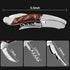 CORKAS Extravagant Professional Wine Key for Executive Waiter, Heavy Double Hinged Fulcrum Corkscrew Wine Opener with Premium Rosewood Handle and ...