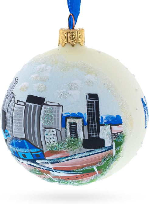 New Orleans, Louisiana Glass Ball Christmas Ornament 3.25 Inches...